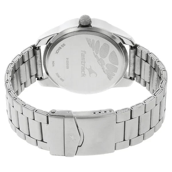 Fastrack Quartz Analog Black Dial Watch for Guys - 3123SM01 - KRISHNA WATCH COMPANY