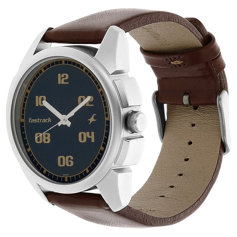Fastrack Blue Dial Quartz Analog Watch for Guys - NS3124SL02 - KRISHNA WATCH COMPANY