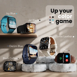 GOBOULT Dive Plus Bluetooth Calling Android OS Smartwatch (46.9mm HD Display, Multiple Watch Faces, Denim Blue Strap)