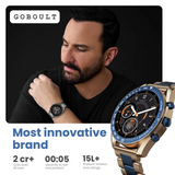 GOBOULT Radian Smartwatch with Bluetooth Calling (35.3mm HD Display, IP67 Water Resistant, Inox Steel Strap)