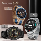 GOBOULT Radian Smartwatch with Bluetooth Calling (35.3mm HD Display, IP67 Water Resistant, Inox Steel Strap)