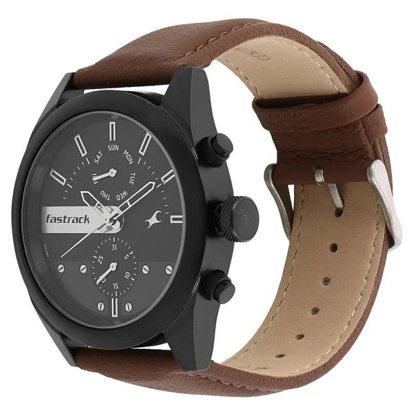 Fastrack All Nighters Quartz Watch for Guys - 3165NL01 - KRISHNA WATCH COMPANY