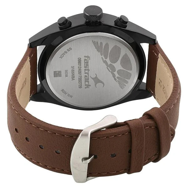 Fastrack All Nighters Quartz Watch for Guys - 3165NL01 - KRISHNA WATCH COMPANY
