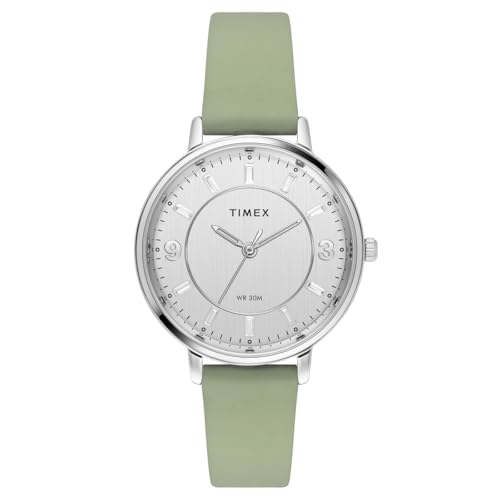 TIMEX Women Silver Round Dial Analog Watch - TWEL15815 - KRISHNA WATCH COMPANY