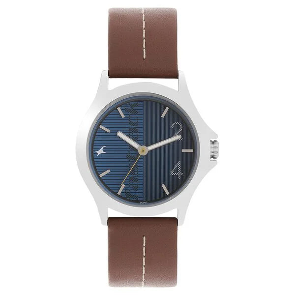 Fastrack Quartz Analog Blue Dial Watch for Guys - 3220SL01 - KRISHNA WATCH COMPANY