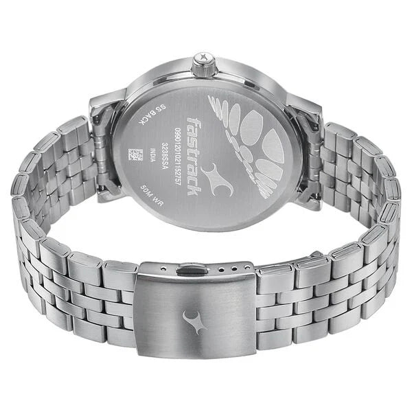 Fastrack Dial It Up Quartz Multifunction Silver Dial Stainless Steel Strap Watch for Guys nr3238sm01 / 3238sm01 - KRISHNA WATCH COMPANY