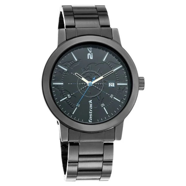 Fastrack Tripster Quartz Analog with Date Watch for Guys 3245nm01 - KRISHNA WATCH COMPANY