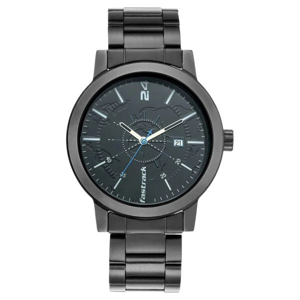 Fastrack Tripster Quartz Analog with Date Watch for Guys 3245nm01 - KRISHNA WATCH COMPANY