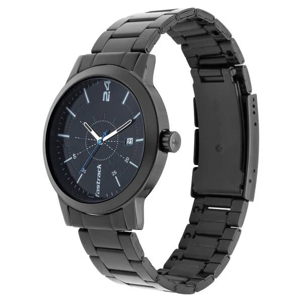 Fastrack Tripster Quartz Analog with Date Watch for Guys 3245nm01 - KRISHNA WATCH COMPANY