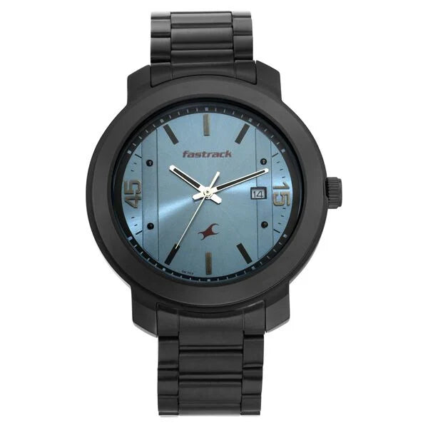 Fastrack Bare Basics Quartz Analog with Date Watch for Guys 3246nm01 - KRISHNA WATCH COMPANY
