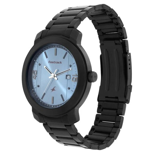 Fastrack Bare Basics Quartz Analog with Date Watch for Guys 3246nm01 - KRISHNA WATCH COMPANY