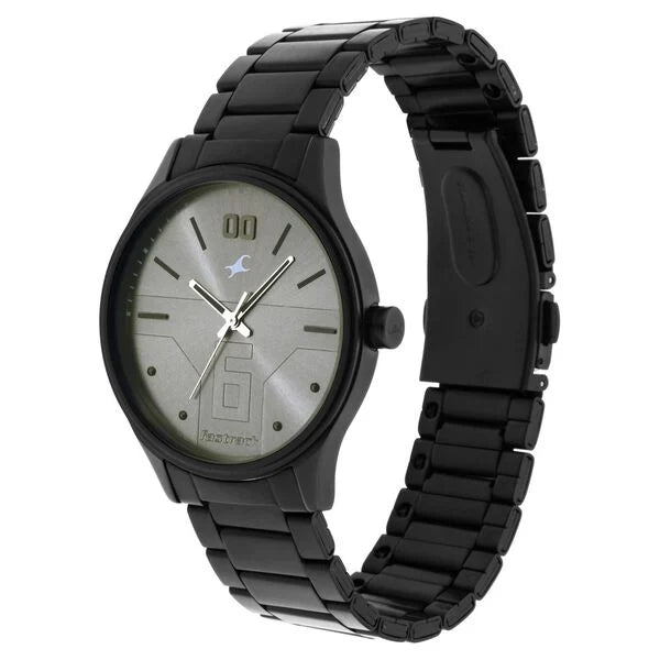 Fastrack Bare Basics Quartz Analog Watch for Guys - 3247NM02 - KRISHNA WATCH COMPANY