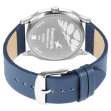 Fastrack Stunners Quartz Analog Silver Dial Leather Strap Watch for Guys - NT3255SL03 - KRISHNA WATCH COMPANY