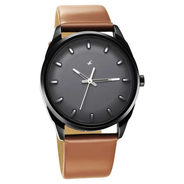 Fastrack After Dark Blue Dial Leather Strap Watch for Guys ns3273nl02 / 3273nl02 - KRISHNA WATCH COMPANY