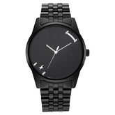 Fastrack Stunners Quartz Analog Black Dial Metal Strap Watch for Guys - 3277NM01