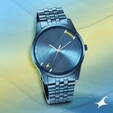 Fastrack STUNNERS 3.0 BLUE DIAL METAL STRAP WATCH 3277QM01 - KRISHNA WATCH COMPANY