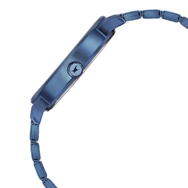Fastrack Style Up Blue Dial Stainless Steel Strap Watch for Guys - 3278QM01 - KRISHNA WATCH COMPANY