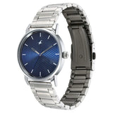 Fastrack Stunners Blue Dial Metal Strap Watch for Guys 3278sm03 - KRISHNA WATCH COMPANY