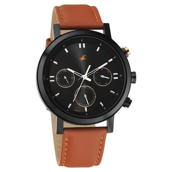 Fastrack Tick Tock Quartz Analog Watch for Guys 3287KL01 - KRISHNA WATCH COMPANY