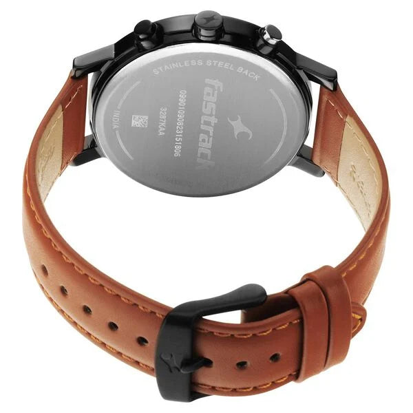 Fastrack Tick Tock Quartz Analog Watch for Guys 3287KL01 - KRISHNA WATCH COMPANY