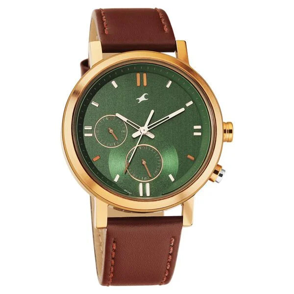Fastrack Tick Tock Quartz Analog Watch for Guys 3287kl04 - KRISHNA WATCH COMPANY