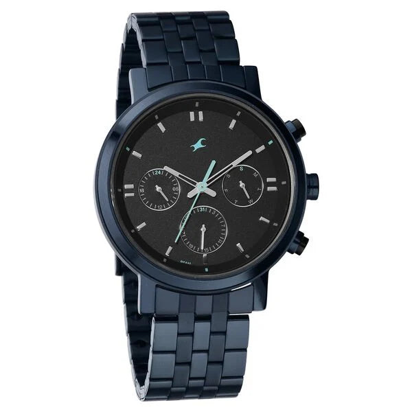 Fastrack Tick Tock Quartz Analog Watch for Guys - 3287KM04 - KRISHNA WATCH COMPANY