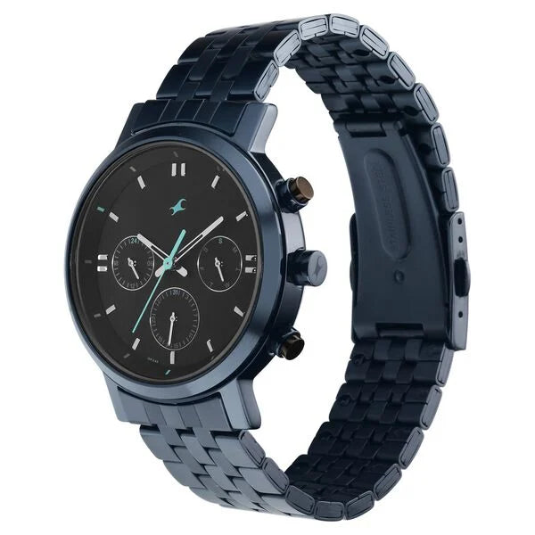 Fastrack Tick Tock Quartz Analog Watch for Guys - 3287KM04 - KRISHNA WATCH COMPANY