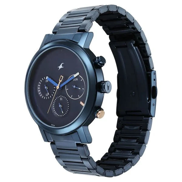 Fastrack Tick Tock Quartz Analog Watch for Guys - 3287KM08 - KRISHNA WATCH COMPANY