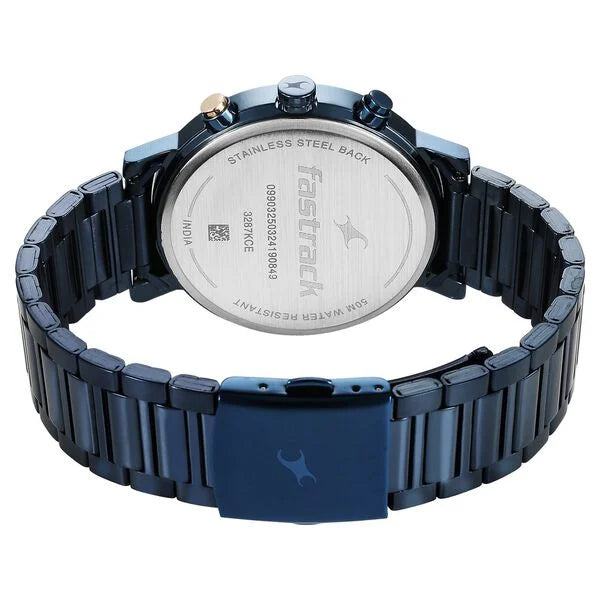 Fastrack Tick Tock Quartz Analog Watch for Guys - 3287KM08 - KRISHNA WATCH COMPANY