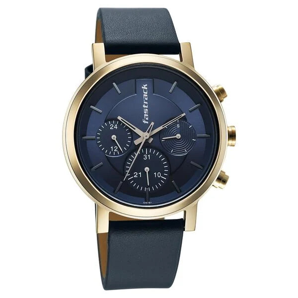 Fastrack Chrome K Quartz Multifunction Watch For Guys 3287QL04 - KRISHNA WATCH COMPANY