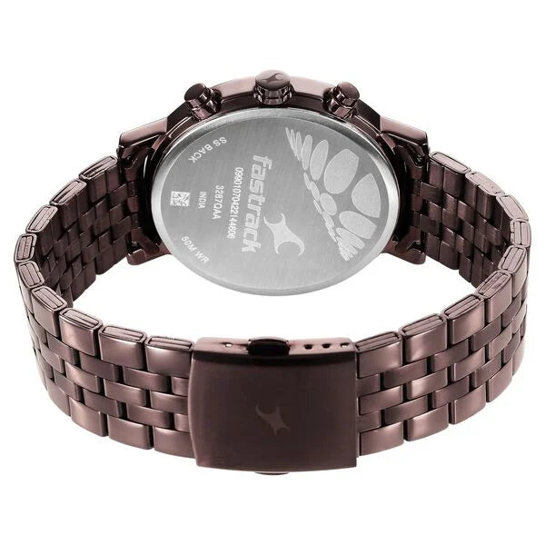 Fastrack Tick Tock Quartz Multifunction Watch for Guys 3287QM01 - KRISHNA WATCH COMPANY