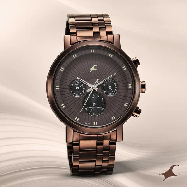 Fastrack Kronos Multifunction Watch for Guys 3287QM04 - KRISHNA WATCH COMPANY