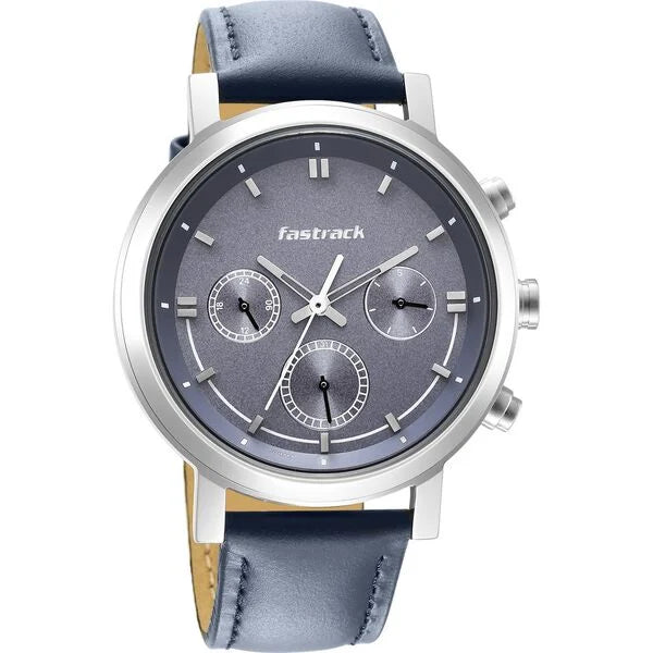 Fastrack Tick Tock Quartz Multifunction Watch for Guys 3287SL01 - KRISHNA WATCH COMPANY