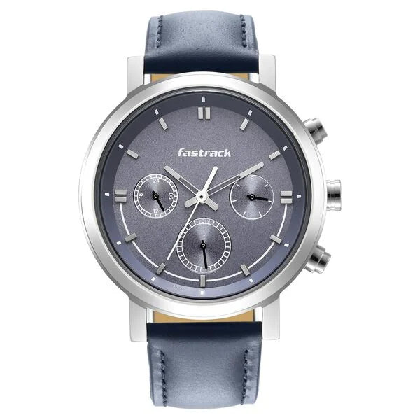Fastrack Tick Tock Quartz Multifunction Watch for Guys 3287SL01 - KRISHNA WATCH COMPANY