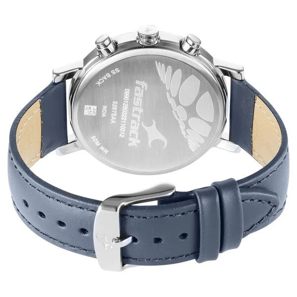 Fastrack Tick Tock Quartz Multifunction Watch for Guys 3287SL01 - KRISHNA WATCH COMPANY