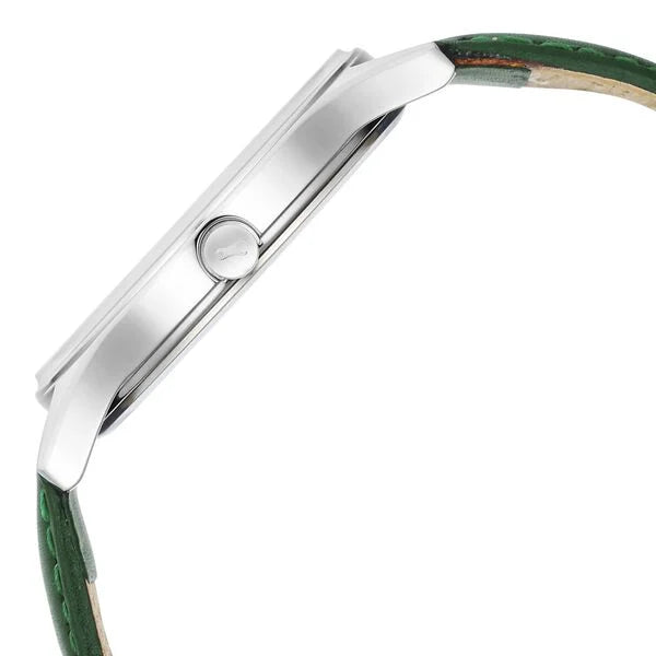 Fastrack Stunners Green Dial Leather Strap Watch for Guys 3290sl02 - KRISHNA WATCH COMPANY