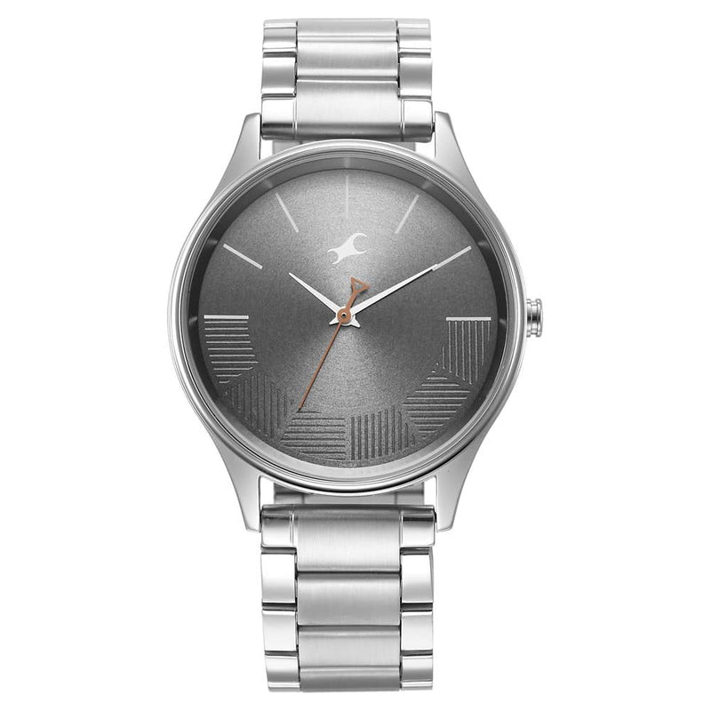 Fastrack STUNNERS IN GREY DIAL & METAL STRAP - 3291SM01