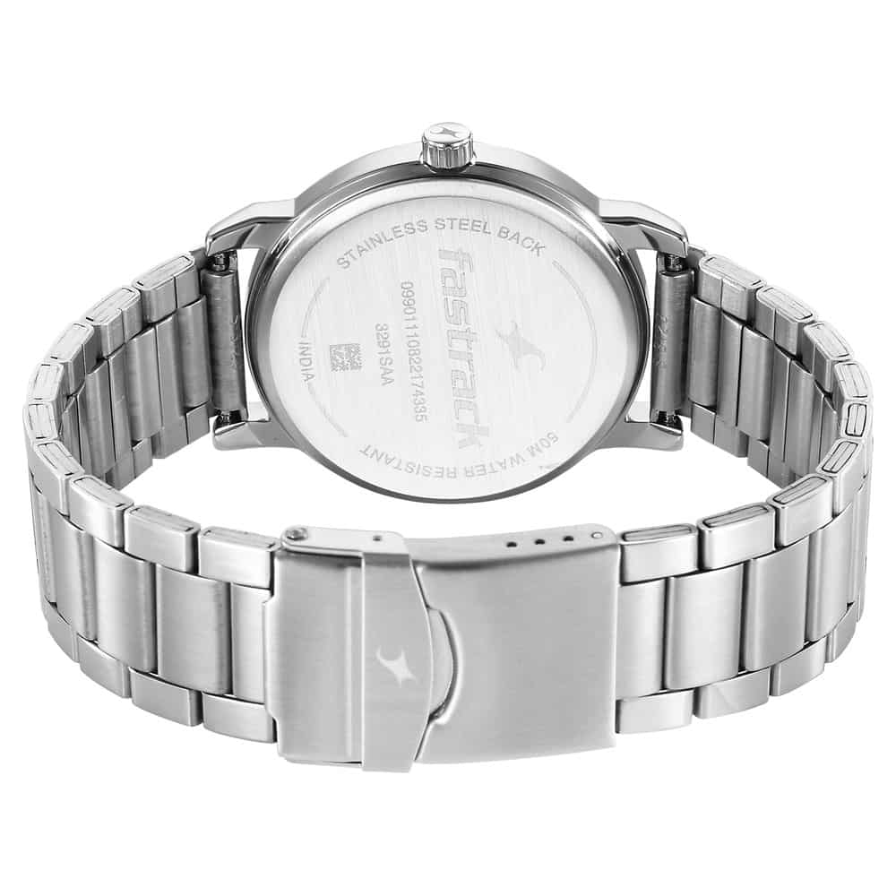 FASTRACK STUNNERS IN GREY DIAL & METAL STRAP 3291SM01 - KRISHNA WATCH COMPANY