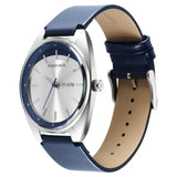 Fastrack Snob X Silver Dial Leather Strap Watch for Guys 3292SL01 - KRISHNA WATCH COMPANY