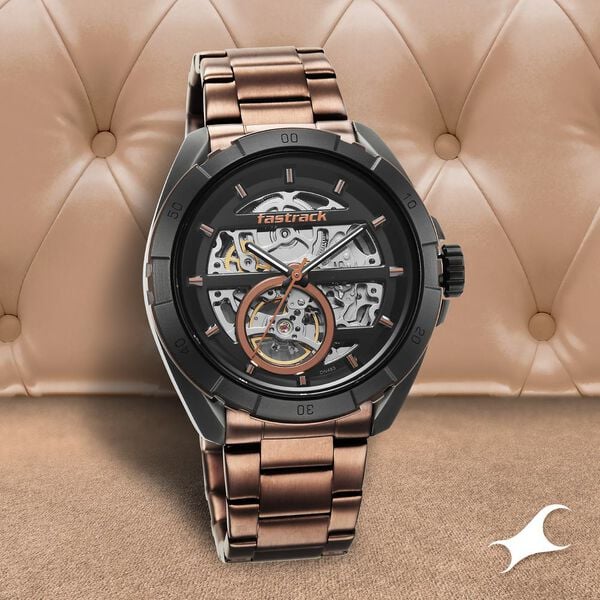 Fastrack Automatics Watch For Guys 3297KM01 - KRISHNA WATCH COMPANY