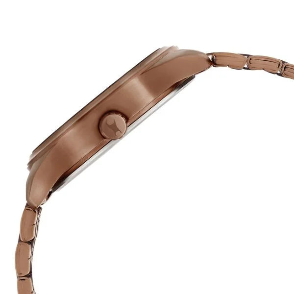 Fastrack Crush Quartz Analog Brown Dial Stainless Steel Strap Watch for Guys - 3300QM01 - KRISHNA WATCH COMPANY