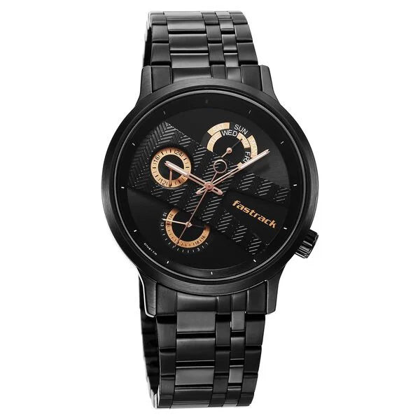 Fastrack Exuberant Quartz Multifunction Watch for Guys 3301NM01 - KRISHNA WATCH COMPANY