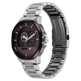 Fastrack Street Opulence Quartz Sun Moon Multifunction Watch For Guys 3303KM05 - KRISHNA WATCH COMPANY