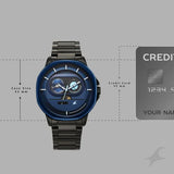 Fastrack Street Opulence Quartz Sun Moon Multifunction Watch For Guys 3303KM07 - KRISHNA WATCH COMPANY