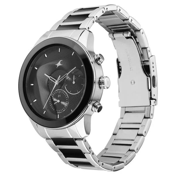 Fastrack Cerame Quartz Multifunction Watch for Guys 3304KD01 - KRISHNA WATCH COMPANY