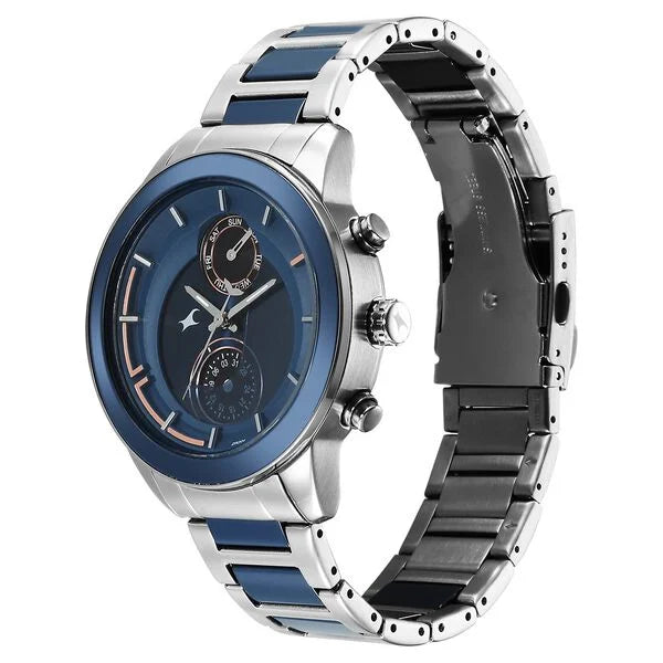Fastrack Oceanyx - Ceramic Blue Dial Watch For Guys - 3304KD02 - KRISHNA WATCH COMPANY
