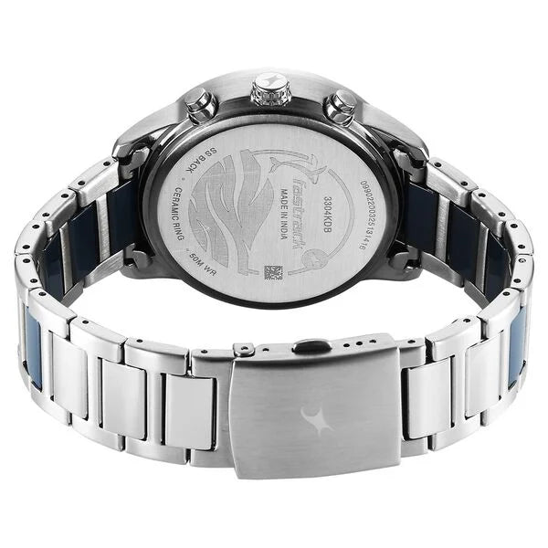 Fastrack Oceanyx - Ceramic Blue Dial Watch For Guys - 3304KD02 - KRISHNA WATCH COMPANY