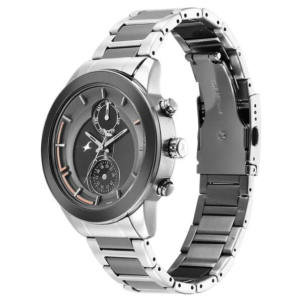 Fastrack Oceanyx - Ceramic Quartz Multifunction Watch For Guys 3304kd03 - KRISHNA WATCH COMPANY