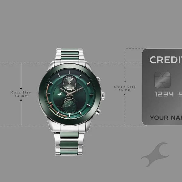 Fastrack Oceanyx - Ceramic Quartz Watch For Guys 3304KD04 - KRISHNA WATCH COMPANY