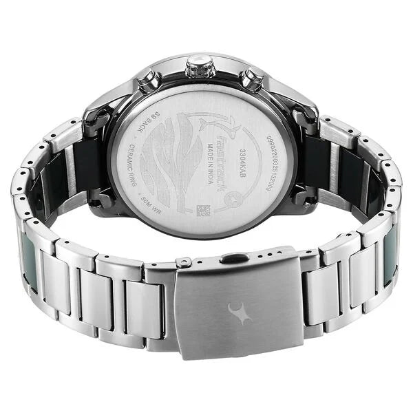 Fastrack Oceanyx - Ceramic Quartz Watch For Guys 3304KD04 - KRISHNA WATCH COMPANY